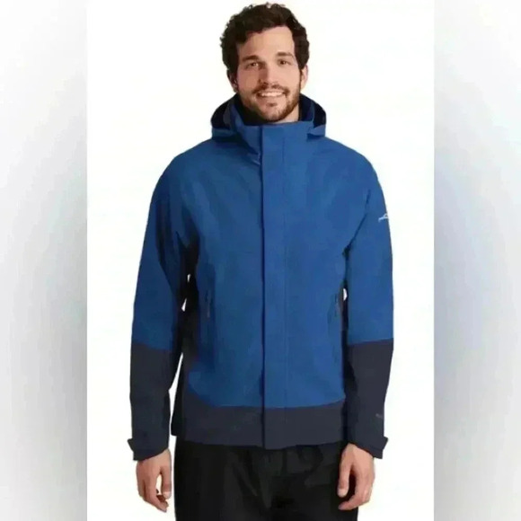 Eddie Bauer Weatheredge Men's waterproof Breathable Sz L light Jacket Rain/Wind - Picture 7 of 8